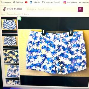 Banana republic print shorts side pockets. Unique designs.Best quality and fit.